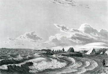 Spedizione di Franklin accampata a Point Turnagain, 1821